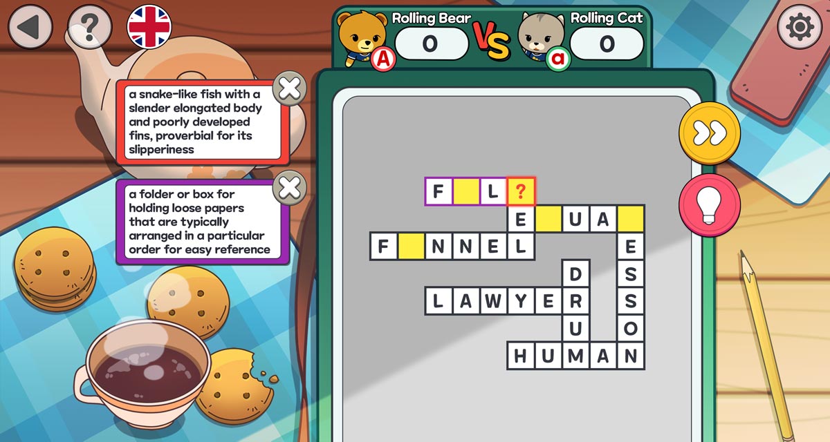 Rolling Crossword